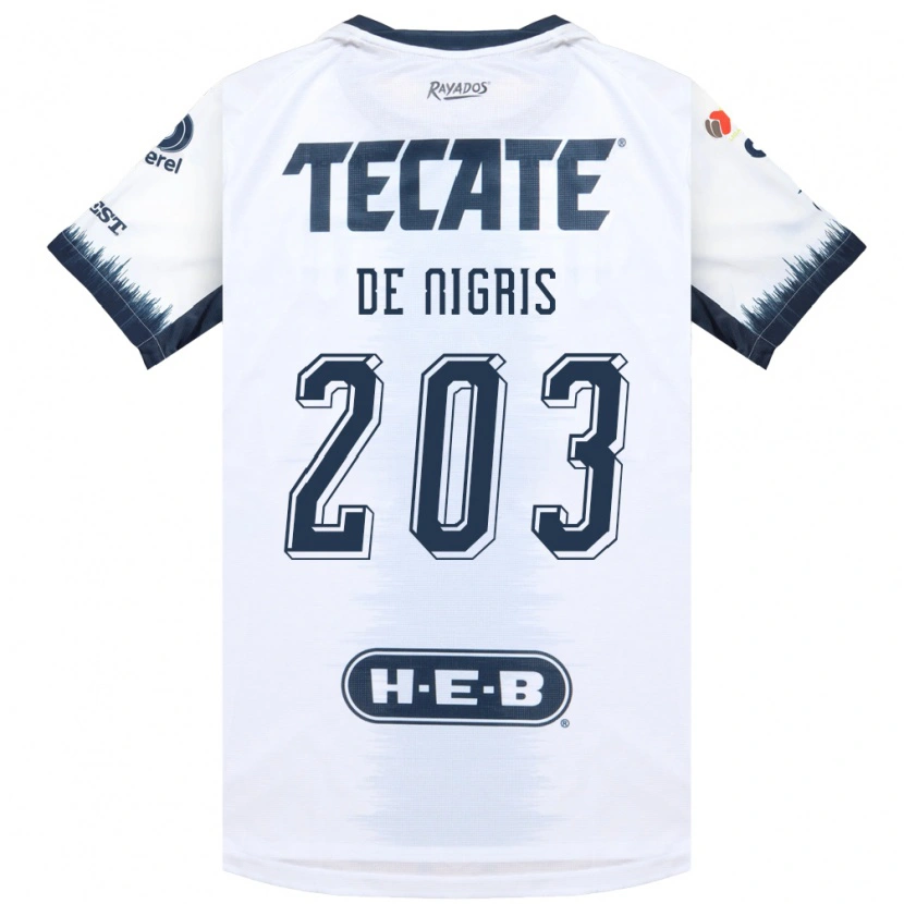 Danxen Heren Aldo De Nigris #203 Wit Inktblauw Rood Uitshirt Uittenue 2026/27 T-Shirt België