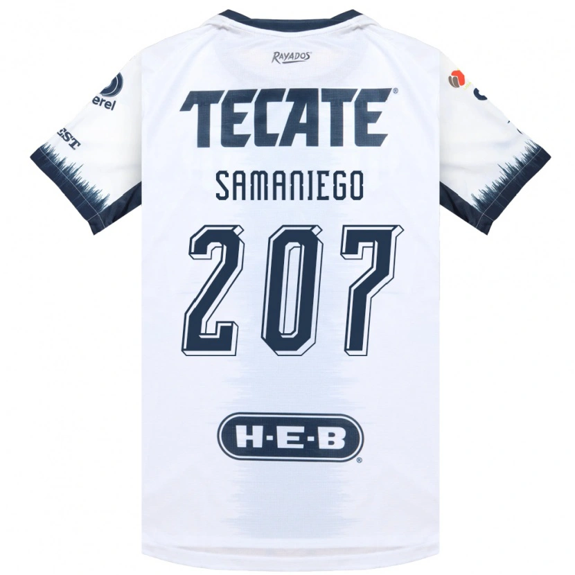 Danxen Heren Guillermo Samaniego #207 Wit Inktblauw Rood Uitshirt Uittenue 2026/27 T-Shirt België