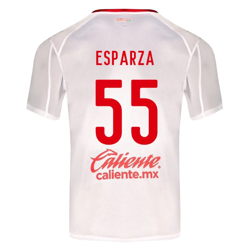 Danxen Heren Sebastián Esparza #55 Wit Groen Rood Uitshirt Uittenue 2026/27 T-Shirt België