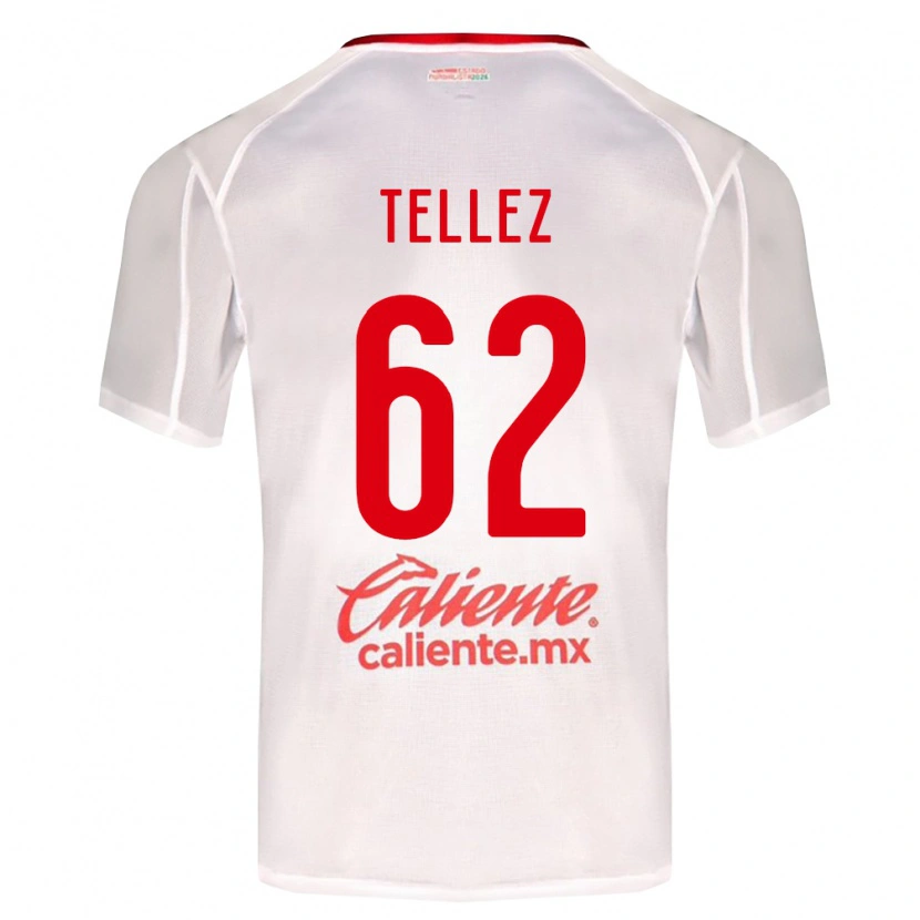Danxen Heren Brandon Téllez #62 Wit Groen Rood Uitshirt Uittenue 2026/27 T-Shirt België