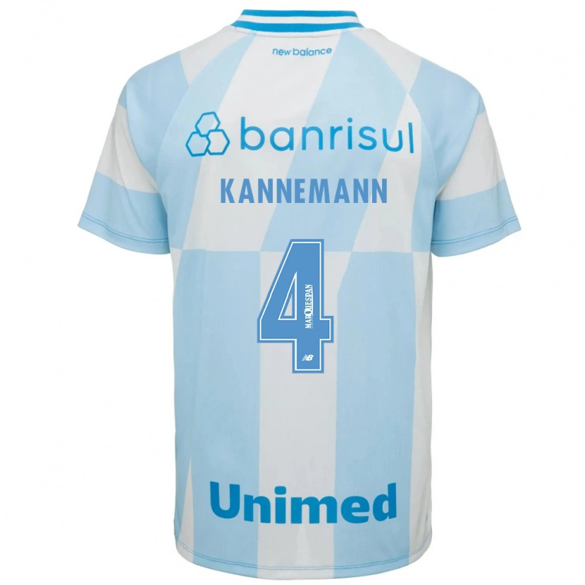 Danxen Heren Walter Kannemann #4 Lichtblauw Wit Uitshirt Uittenue 2026/27 T-Shirt België