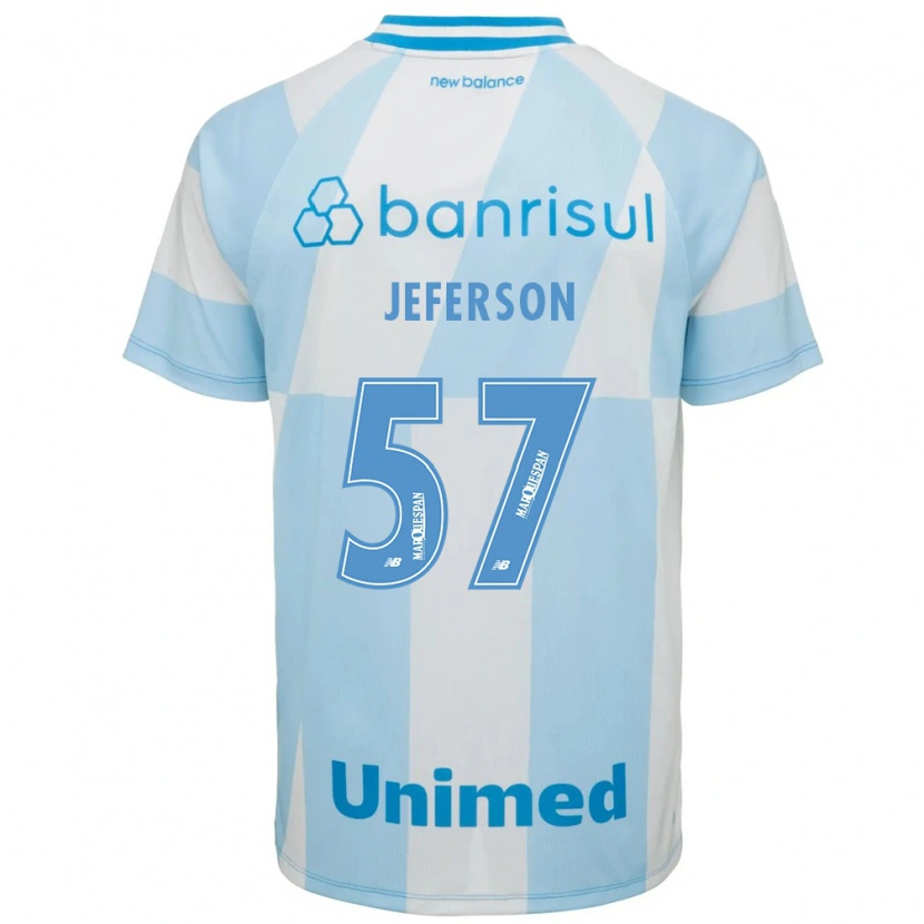 Danxen Heren Jeferson Borges Dos Santos #57 Lichtblauw Wit Uitshirt Uittenue 2026/27 T-Shirt België