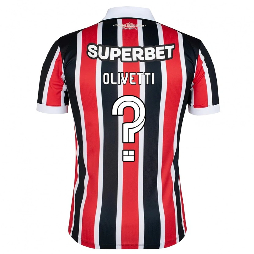 Danxen Heren Andrey Olivetti #0 Rood Wit Zwart Uitshirt Uittenue 2026/27 T-Shirt België