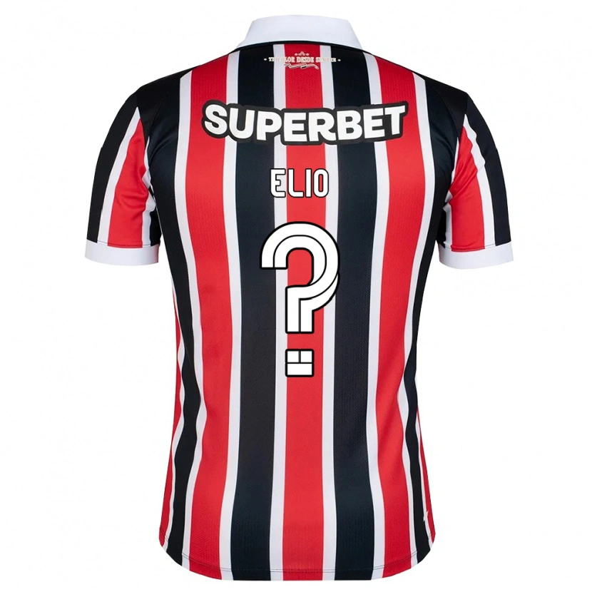 Danxen Heren Elio Vinicius Rego Da Silva #0 Rood Wit Zwart Uitshirt Uittenue 2026/27 T-Shirt België