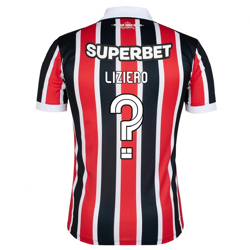 Danxen Heren Liziero #0 Rood Wit Zwart Uitshirt Uittenue 2026/27 T-Shirt België