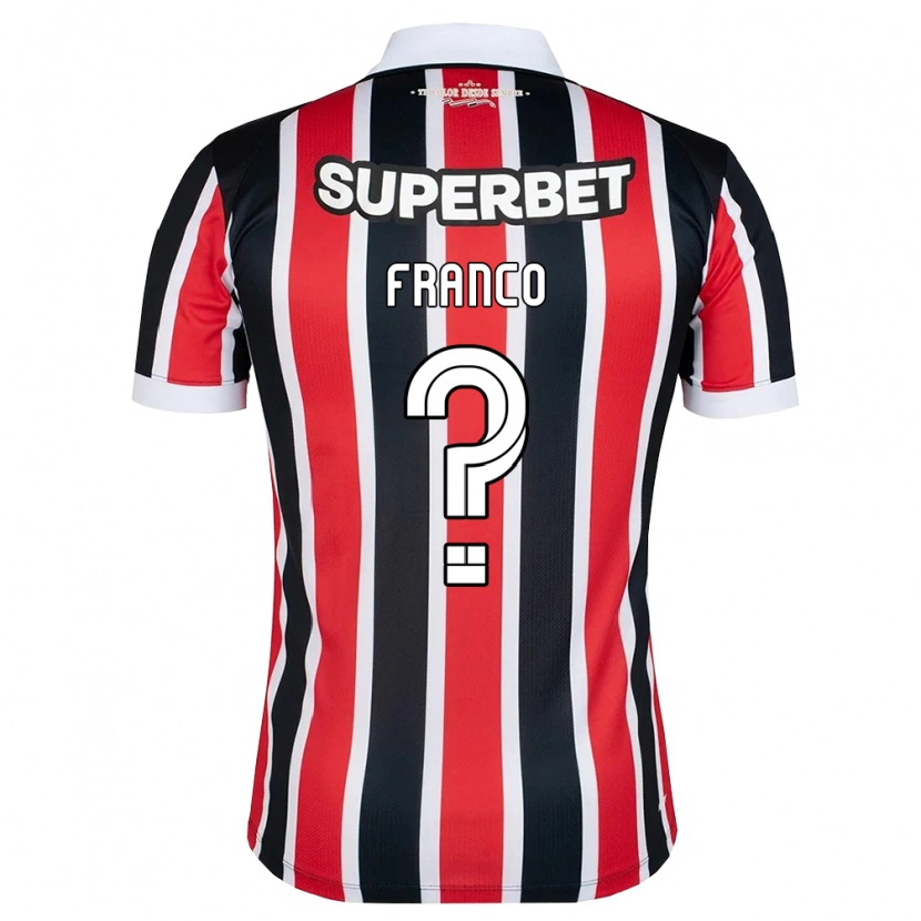 Danxen Heren Franco #0 Rood Wit Zwart Uitshirt Uittenue 2026/27 T-Shirt België