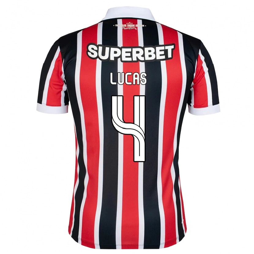 Danxen Heren Lysander Lucas #4 Rood Wit Zwart Uitshirt Uittenue 2026/27 T-Shirt België