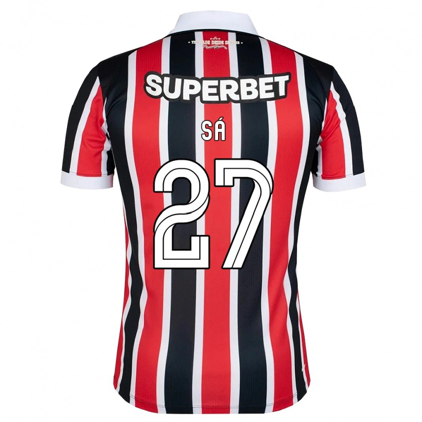 Danxen Heren Victor Sá #27 Rood Wit Zwart Uitshirt Uittenue 2026/27 T-Shirt België