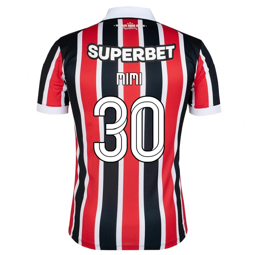 Danxen Heren Mimi #30 Rood Wit Zwart Uitshirt Uittenue 2026/27 T-Shirt België