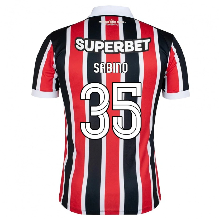 Danxen Heren José Sabino Chagas Monteiro #35 Rood Wit Zwart Uitshirt Uittenue 2026/27 T-Shirt België