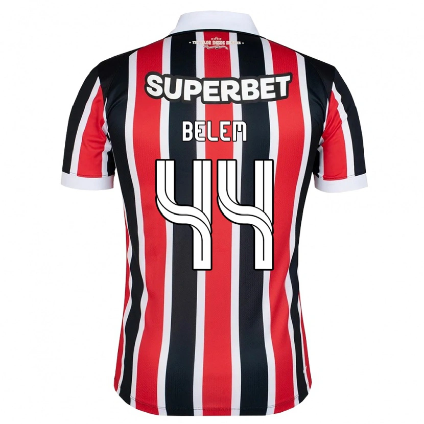 Danxen Heren Matheus Belém #44 Rood Wit Zwart Uitshirt Uittenue 2026/27 T-Shirt België