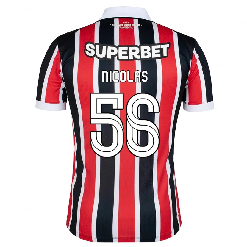 Danxen Heren Nicolas Bosshardt #56 Rood Wit Zwart Uitshirt Uittenue 2026/27 T-Shirt België