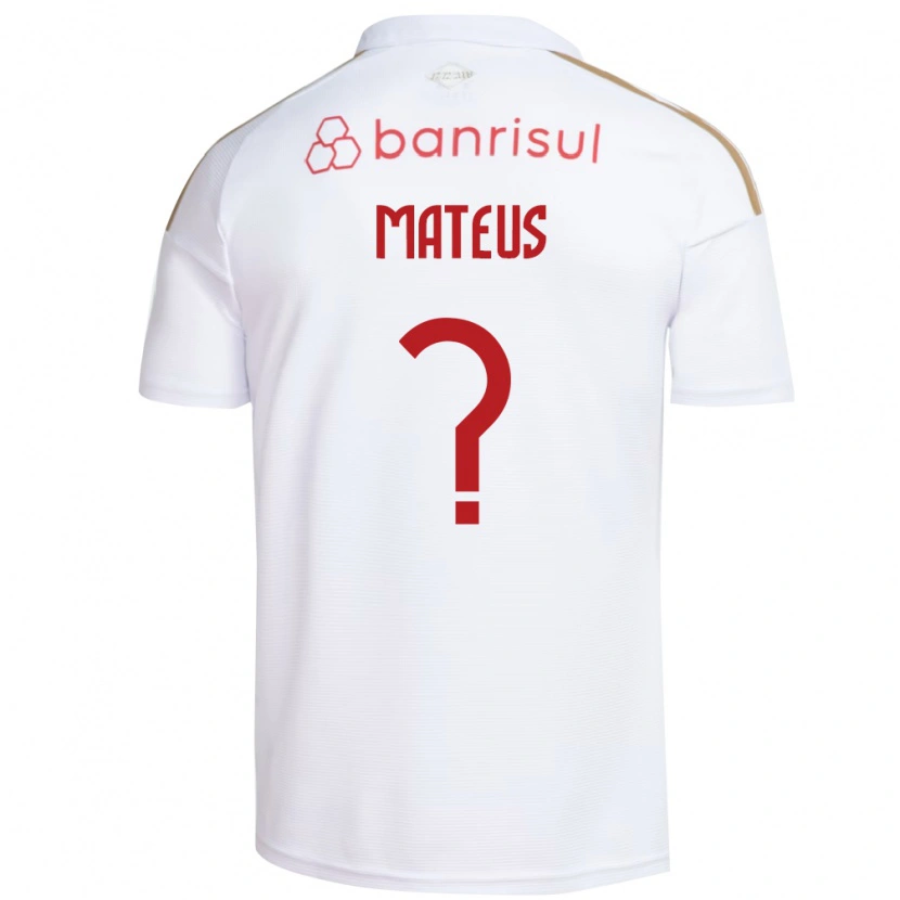 Danxen Heren Mateus #0 Wit Rood Uitshirt Uittenue 2026/27 T-Shirt België