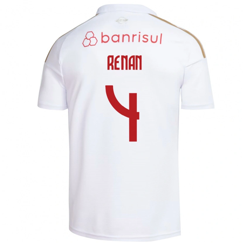Danxen Heren Robert Renan #4 Wit Rood Uitshirt Uittenue 2026/27 T-Shirt België