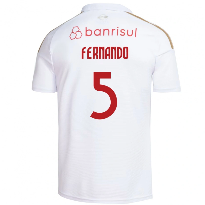 Danxen Heren Fernando #5 Wit Rood Uitshirt Uittenue 2026/27 T-Shirt België