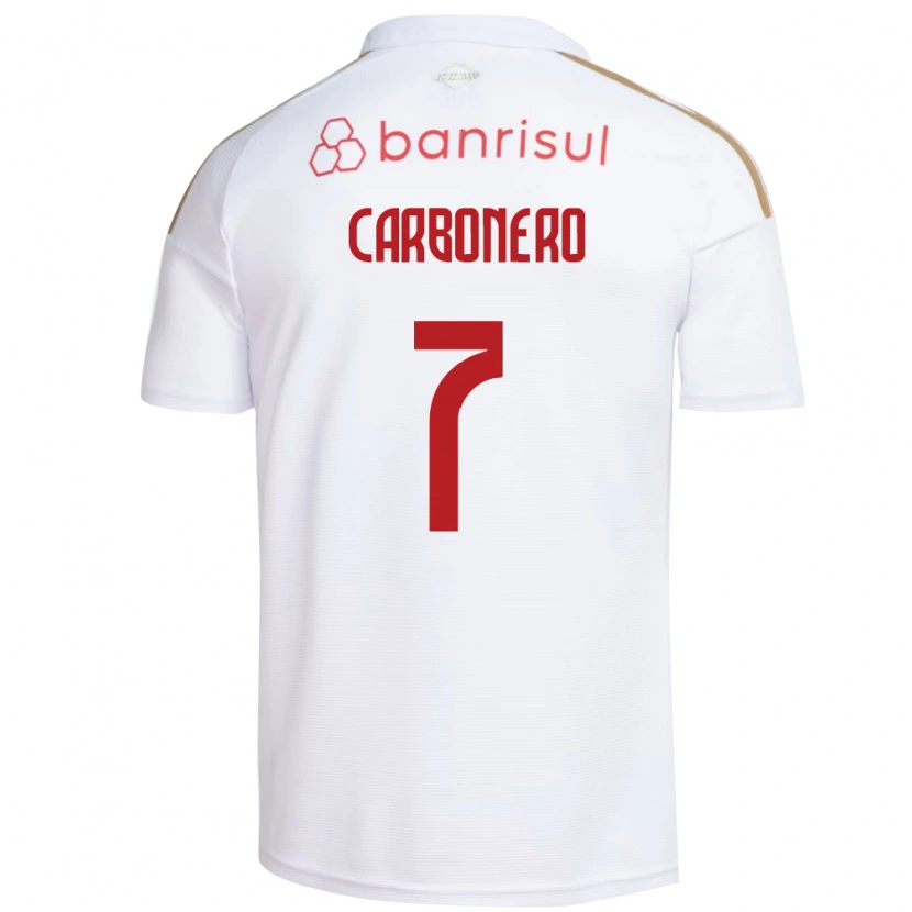 Danxen Heren Johan Carbonero #7 Wit Rood Uitshirt Uittenue 2026/27 T-Shirt België