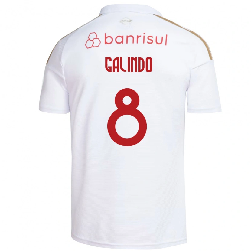 Danxen Heren João Galindo #8 Wit Rood Uitshirt Uittenue 2026/27 T-Shirt België