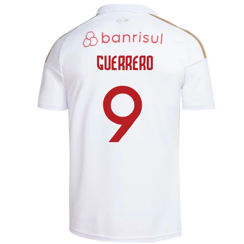 Danxen Heren Paolo Guerrero #9 Wit Rood Uitshirt Uittenue 2026/27 T-Shirt België