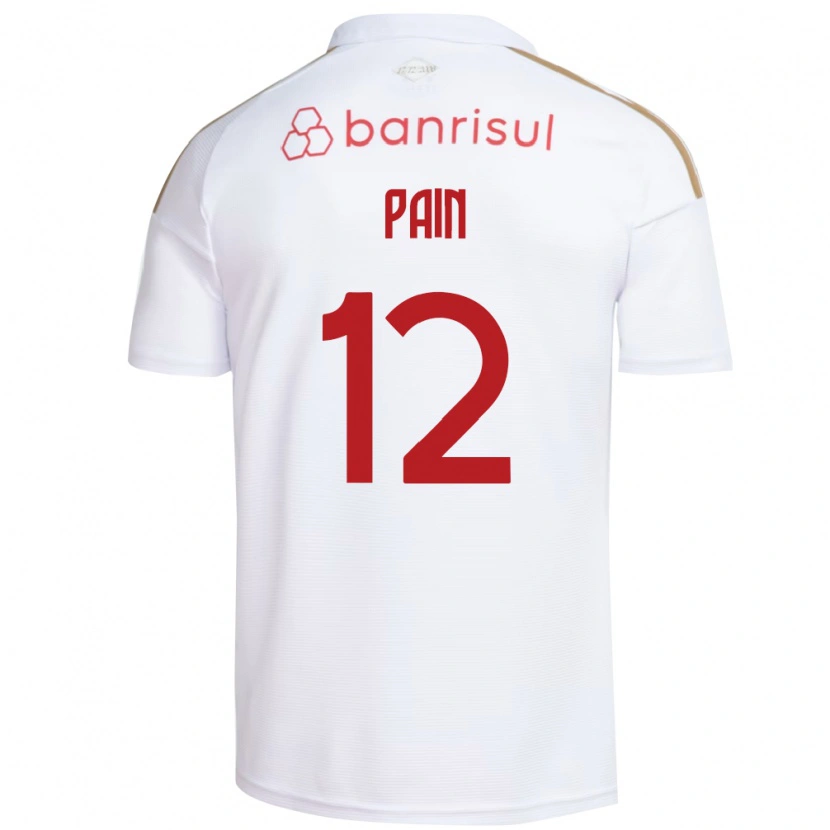Danxen Heren Luan Pain #12 Wit Rood Uitshirt Uittenue 2026/27 T-Shirt België