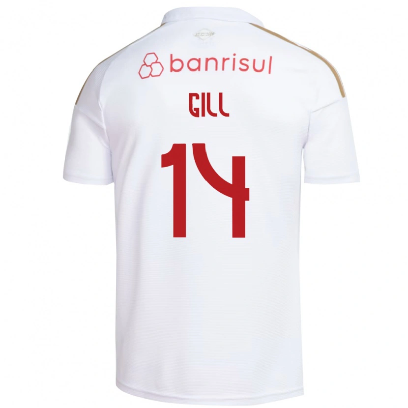 Danxen Heren Antonio Gill #14 Wit Rood Uitshirt Uittenue 2026/27 T-Shirt België