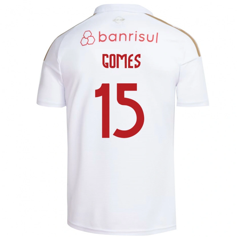 Danxen Heren Bruno Gomes #15 Wit Rood Uitshirt Uittenue 2026/27 T-Shirt België