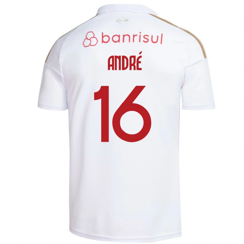 Danxen Heren André Sion Lemos Oliveira #16 Wit Rood Uitshirt Uittenue 2026/27 T-Shirt België