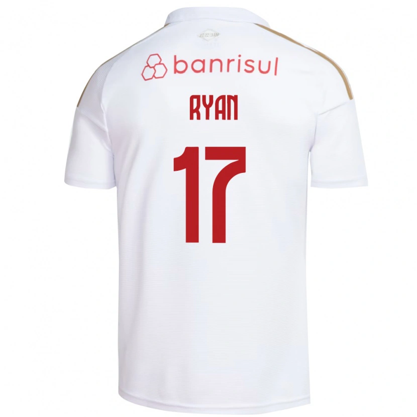 Danxen Heren Gabriel Ryan #17 Wit Rood Uitshirt Uittenue 2026/27 T-Shirt België