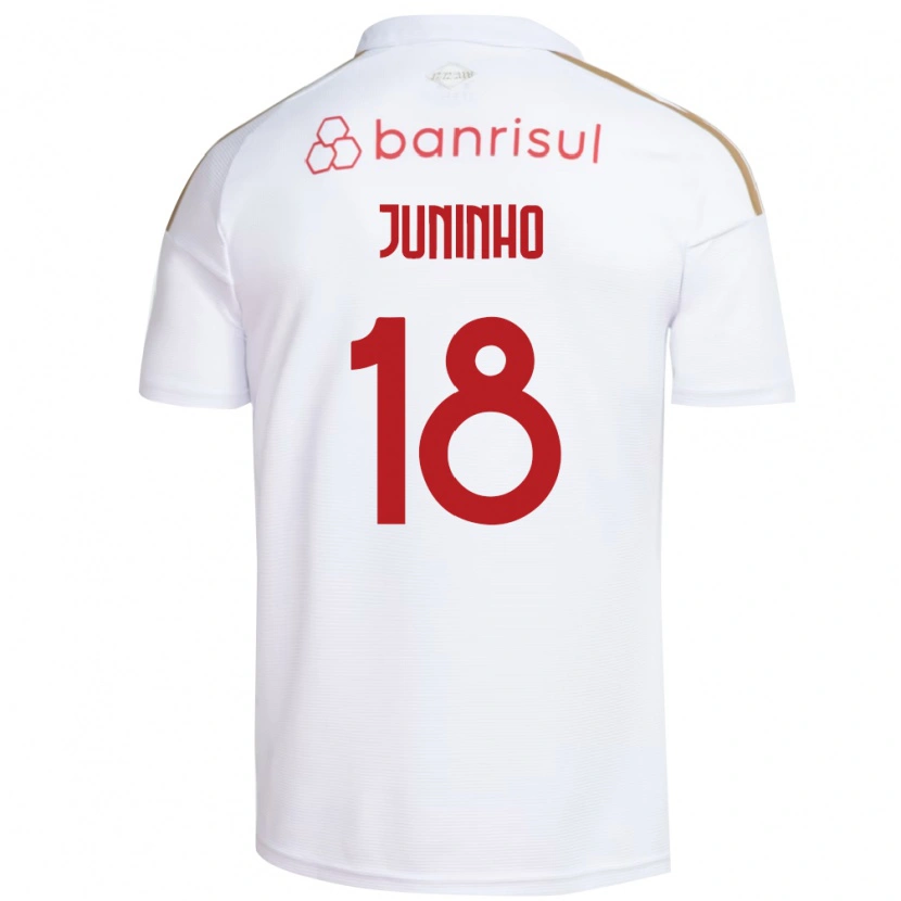 Danxen Heren Juninho #18 Wit Rood Uitshirt Uittenue 2026/27 T-Shirt België