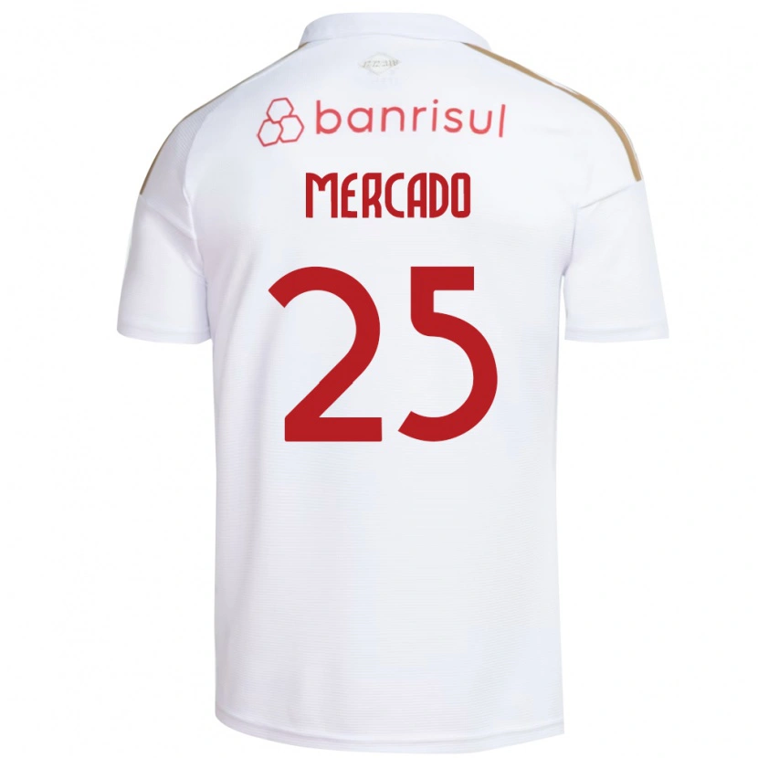 Danxen Heren Gabriel Mercado #25 Wit Rood Uitshirt Uittenue 2026/27 T-Shirt België