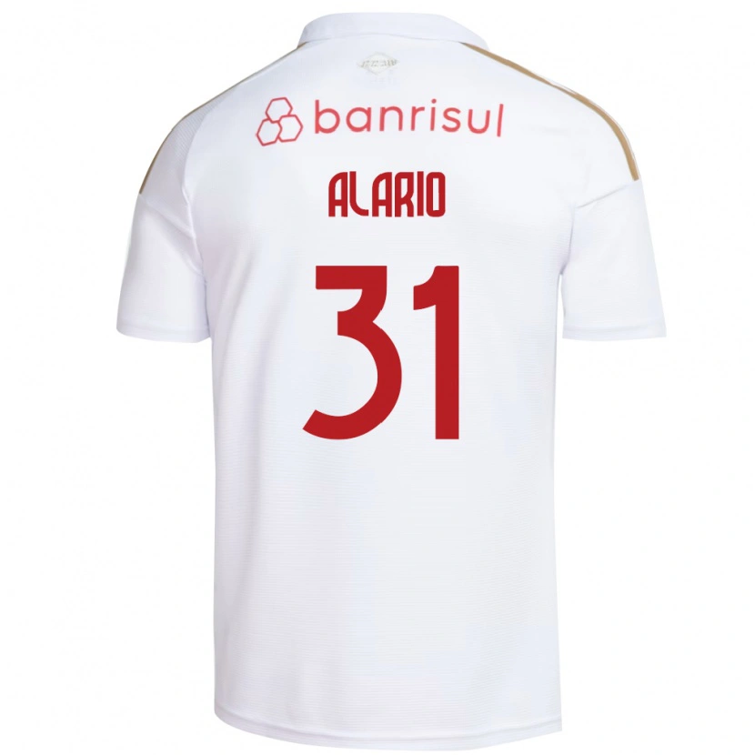 Danxen Heren Lucas Alario #31 Wit Rood Uitshirt Uittenue 2026/27 T-Shirt België