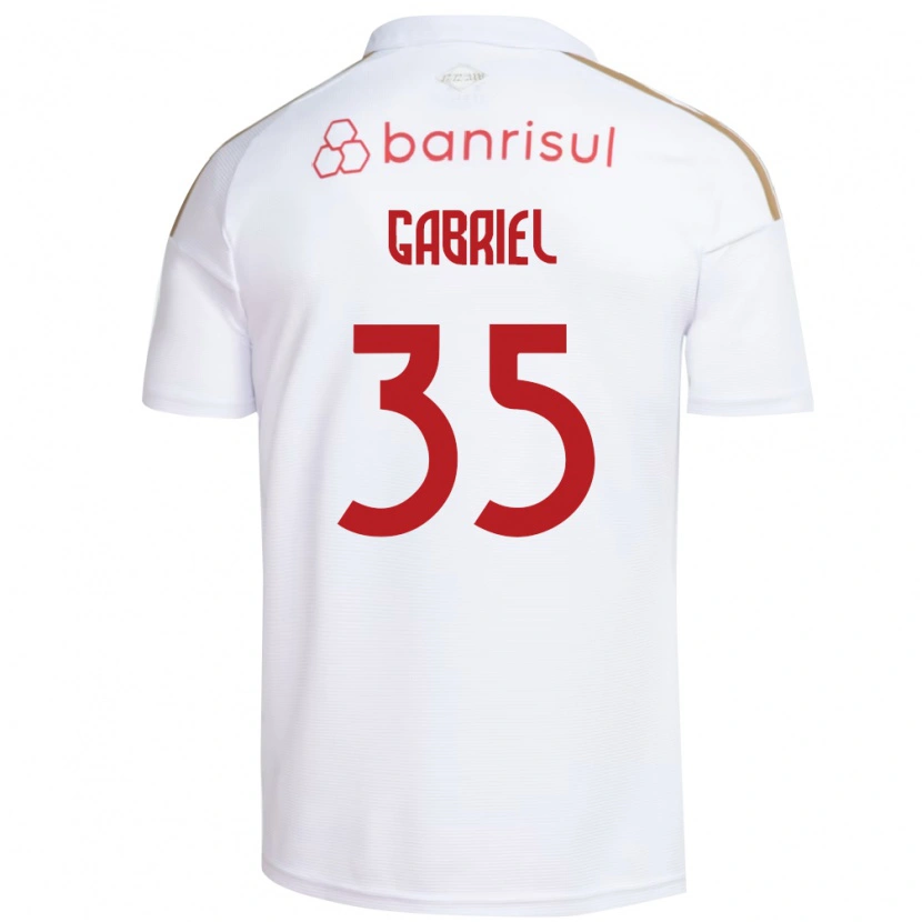 Danxen Heren Ze Gabriel #35 Wit Rood Uitshirt Uittenue 2026/27 T-Shirt België