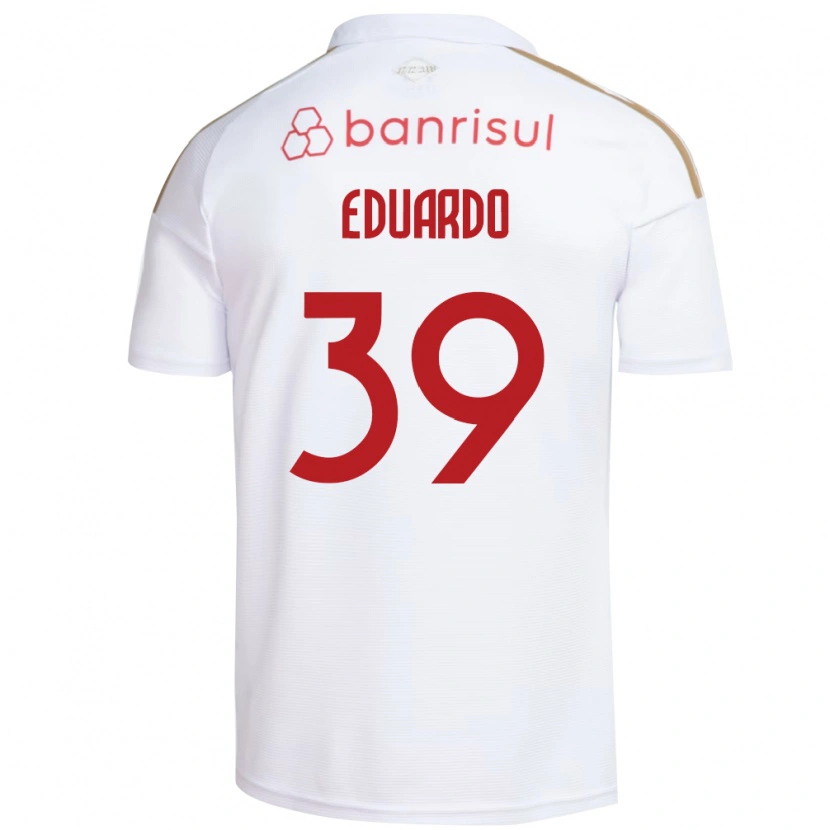 Danxen Heren Carlos Eduardo #39 Wit Rood Uitshirt Uittenue 2026/27 T-Shirt België