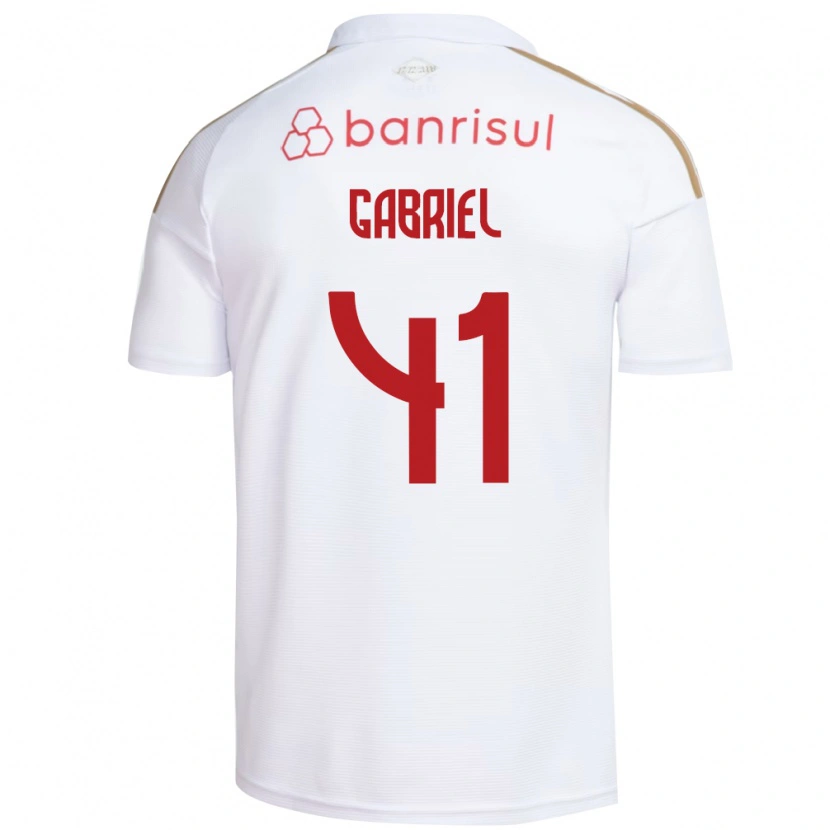 Danxen Heren Victor Gabriel #41 Wit Rood Uitshirt Uittenue 2026/27 T-Shirt België