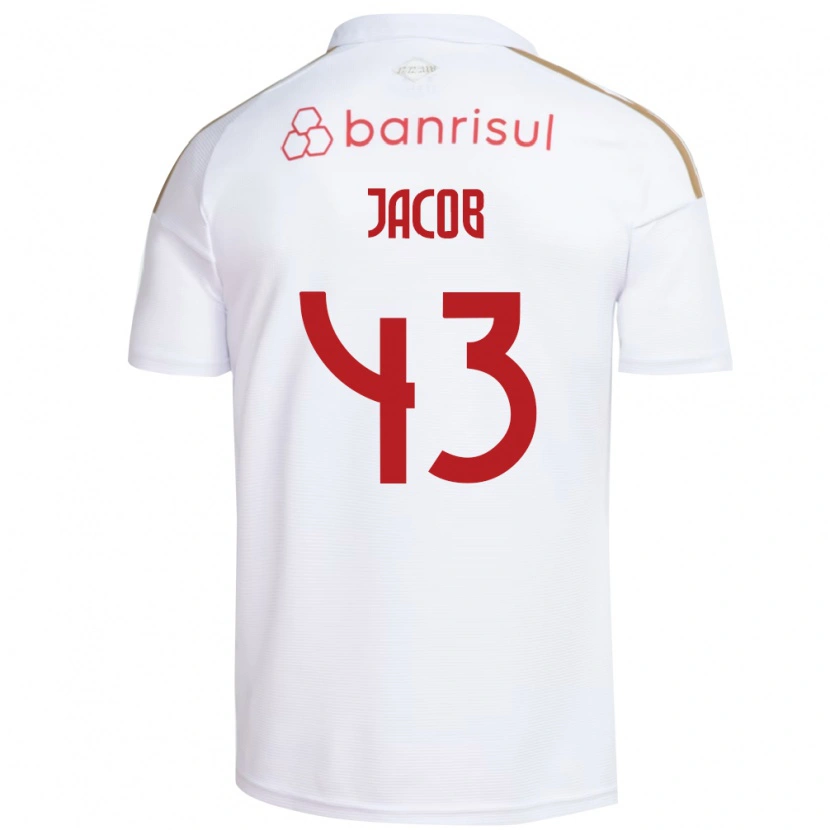 Danxen Heren Bernardo Jacob #43 Wit Rood Uitshirt Uittenue 2026/27 T-Shirt België