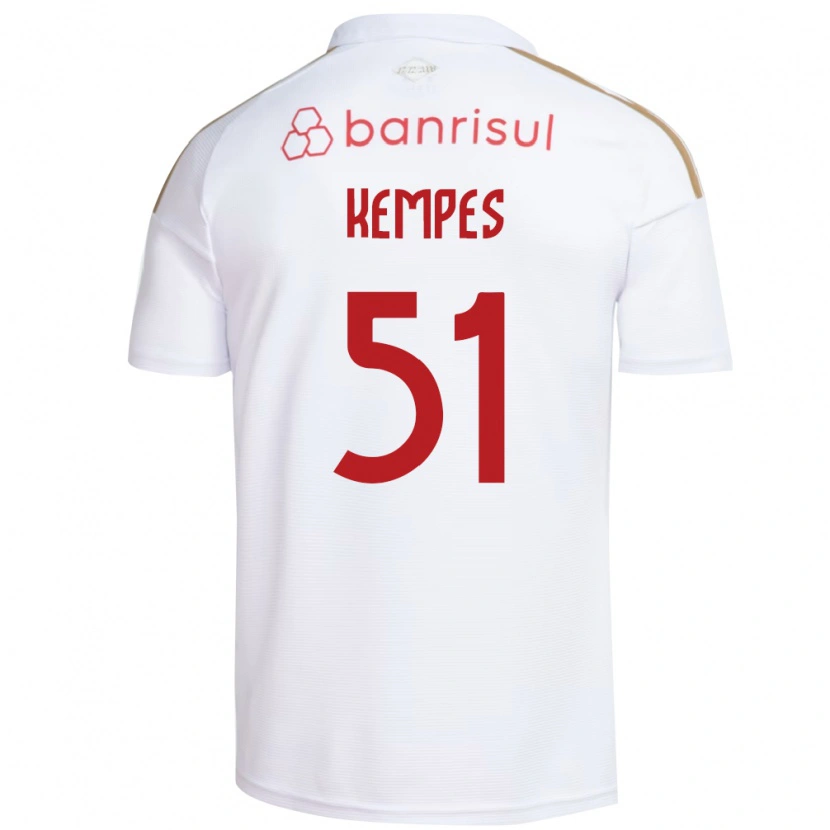 Danxen Heren João Gabriel Kempes Gonçalves #51 Wit Rood Uitshirt Uittenue 2026/27 T-Shirt België