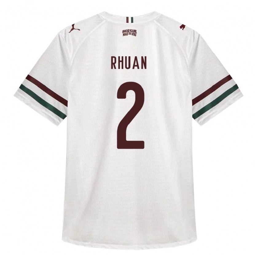 Danxen Heren Rhuan Allan Dourado Ribeiro #2 Wit Groen Bordeaux Rood Uitshirt Uittenue 2026/27 T-Shirt België