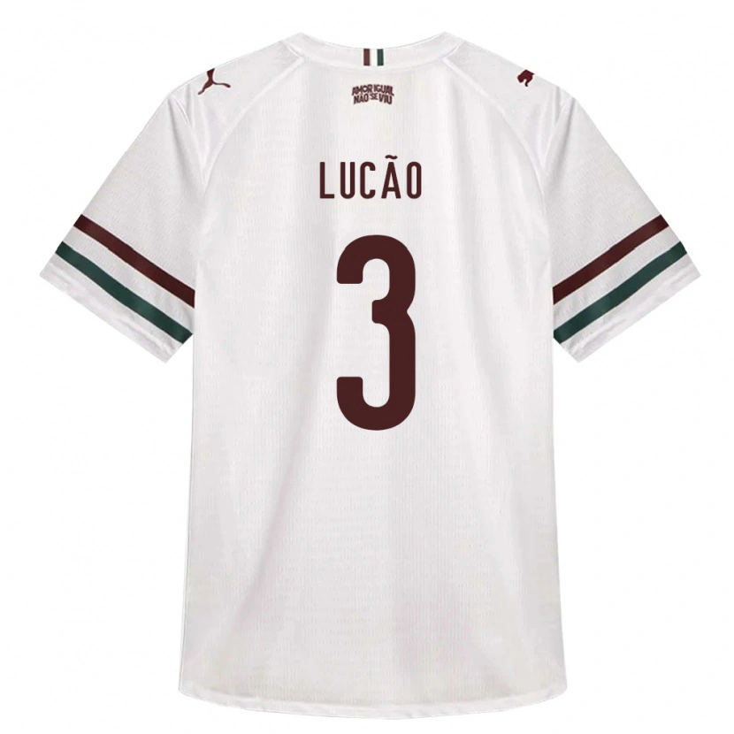 Danxen Heren Lucas De Oliveira Ribeiro #3 Wit Groen Bordeaux Rood Uitshirt Uittenue 2026/27 T-Shirt België