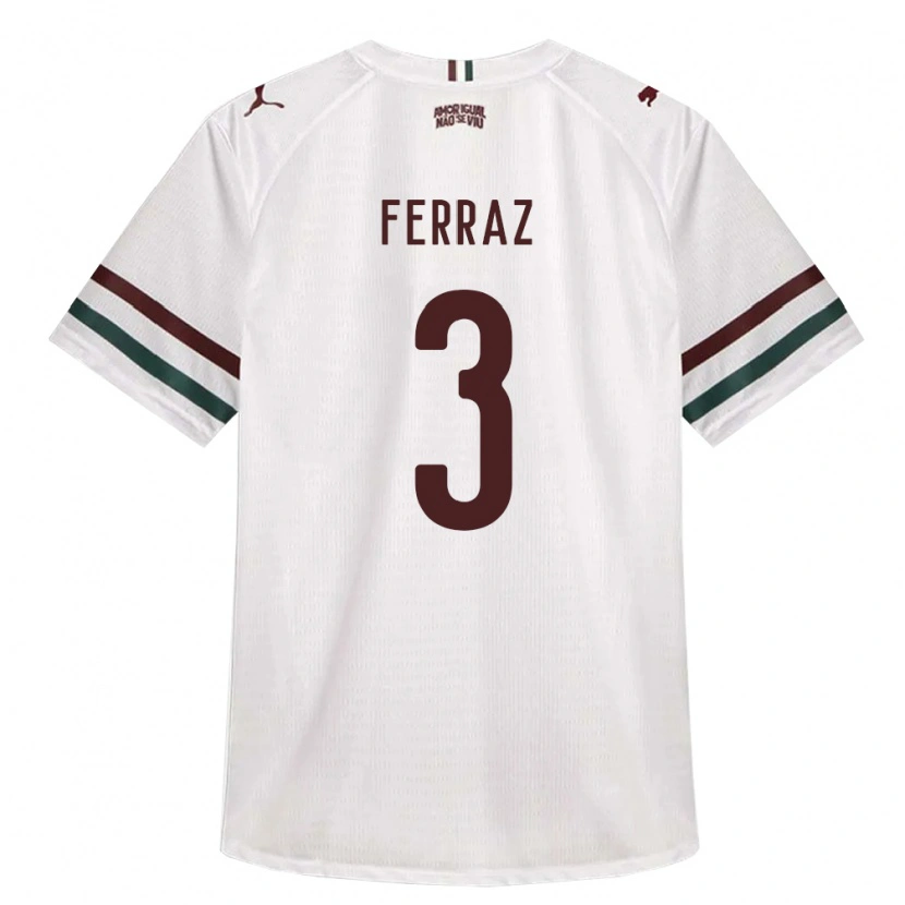 Danxen Heren Matheus Ferraz #3 Wit Groen Bordeaux Rood Uitshirt Uittenue 2026/27 T-Shirt België