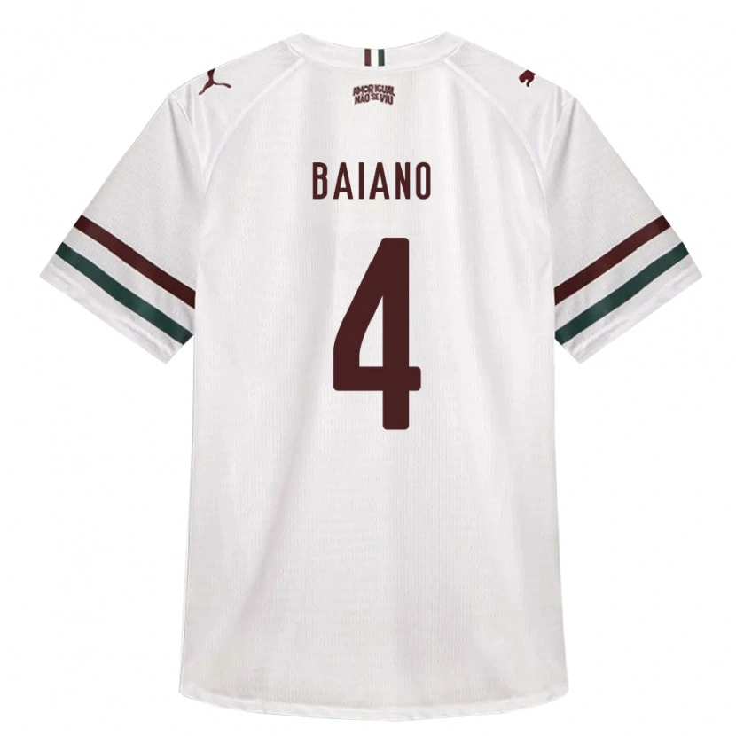 Danxen Heren Caíque Baiano #4 Wit Groen Bordeaux Rood Uitshirt Uittenue 2026/27 T-Shirt België