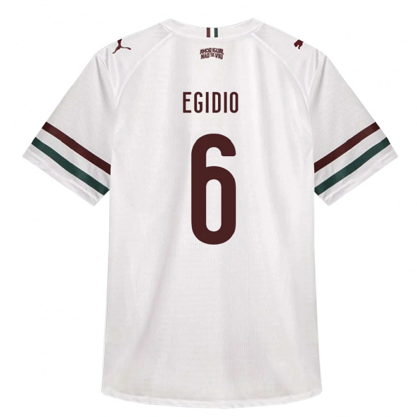 Danxen Heren Egidio #6 Wit Groen Bordeaux Rood Uitshirt Uittenue 2026/27 T-Shirt België