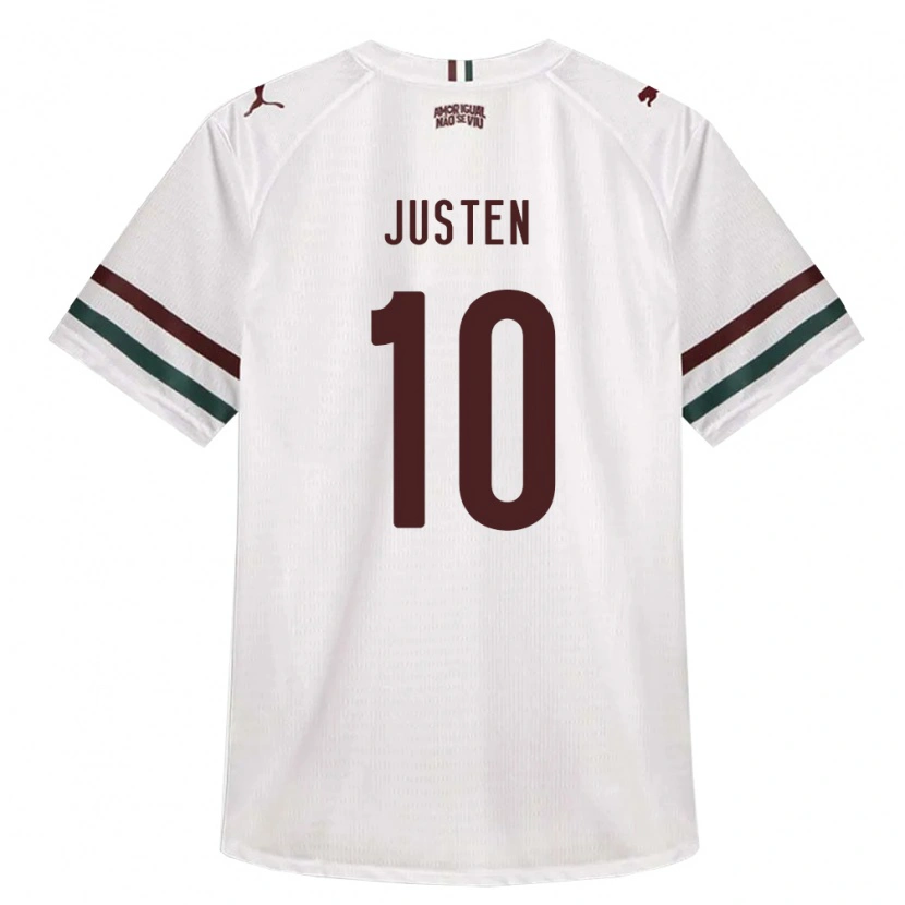 Danxen Heren Gabriel Justen #10 Wit Groen Bordeaux Rood Uitshirt Uittenue 2026/27 T-Shirt België