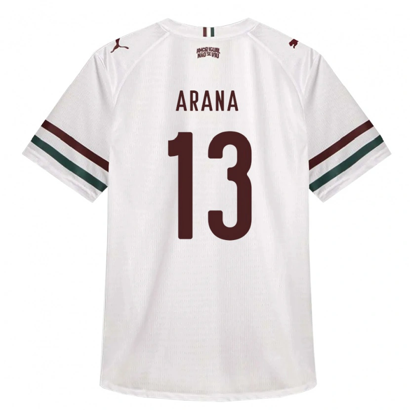 Danxen Heren Guilherme Arana #13 Wit Groen Bordeaux Rood Uitshirt Uittenue 2026/27 T-Shirt België