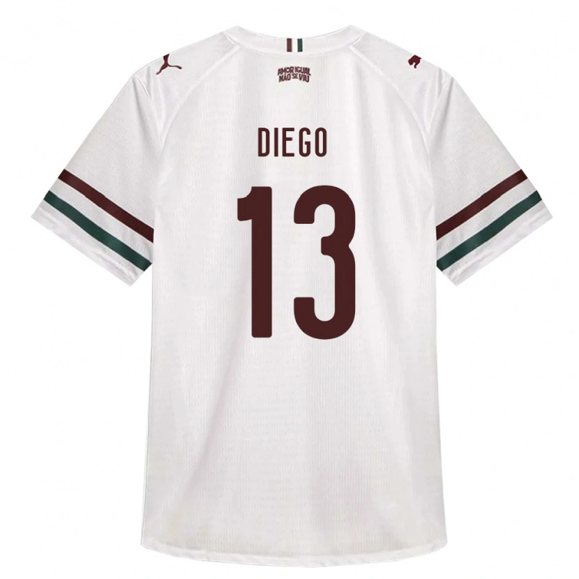 Danxen Heren Alysson Diego #13 Wit Groen Bordeaux Rood Uitshirt Uittenue 2026/27 T-Shirt België