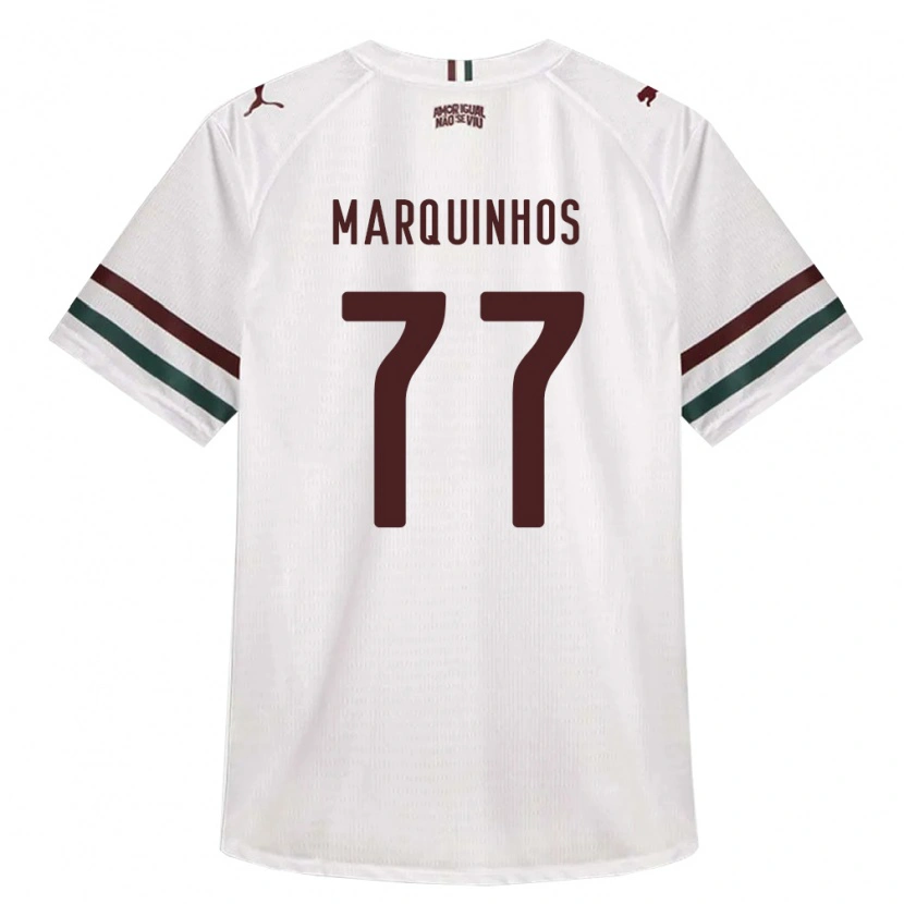 Danxen Heren Marquinhos #77 Wit Groen Bordeaux Rood Uitshirt Uittenue 2026/27 T-Shirt België