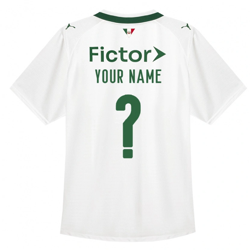 Danxen Heren Uw Naam #0 Groen Wit Uitshirt Uittenue 2026/27 T-Shirt België
