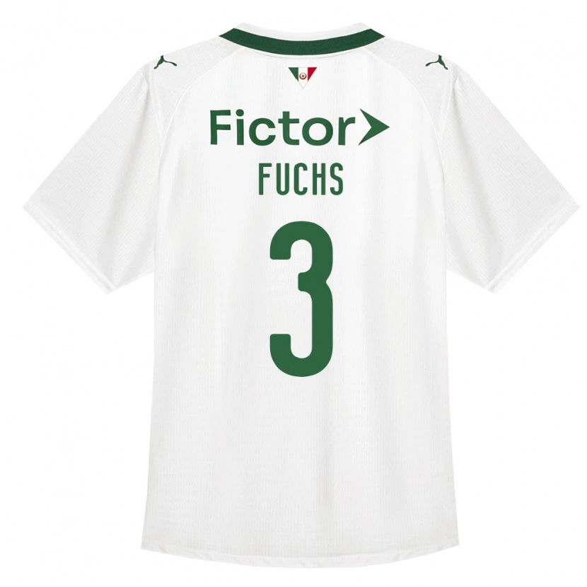 Danxen Heren Bruno Fuchs #3 Groen Wit Uitshirt Uittenue 2026/27 T-Shirt België