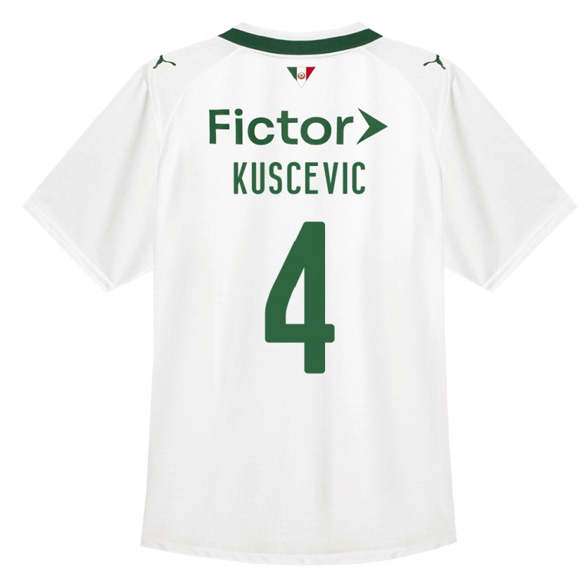 Danxen Heren Benjamin Kuscevic #4 Groen Wit Uitshirt Uittenue 2026/27 T-Shirt België