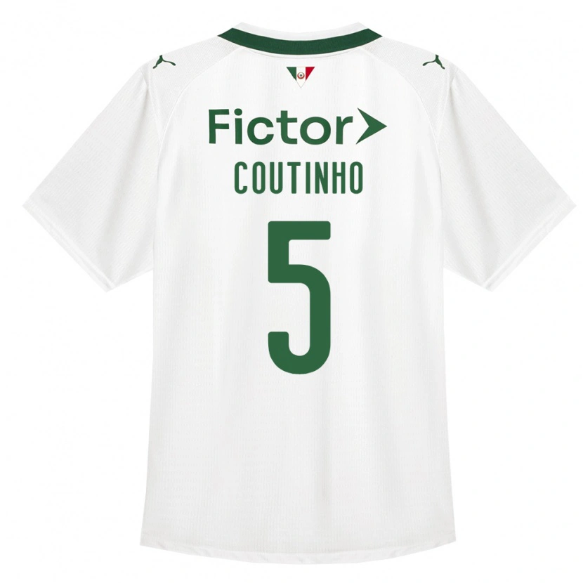 Danxen Heren Rafael Coutinho #5 Groen Wit Uitshirt Uittenue 2026/27 T-Shirt België