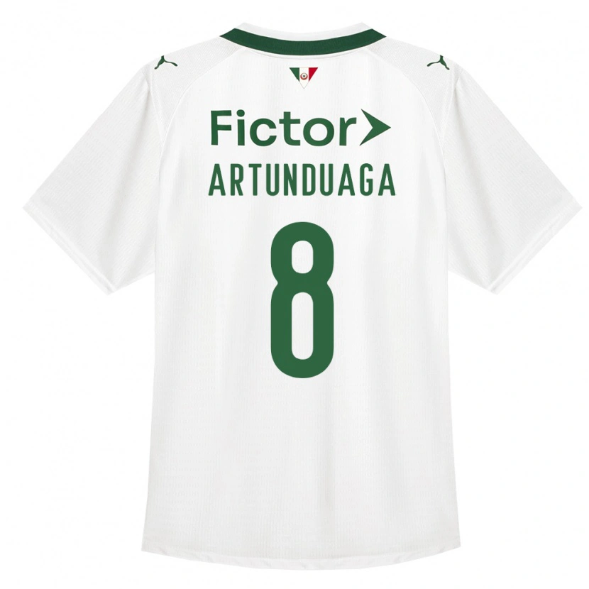 Danxen Heren Grover Artunduaga #8 Groen Wit Uitshirt Uittenue 2026/27 T-Shirt België