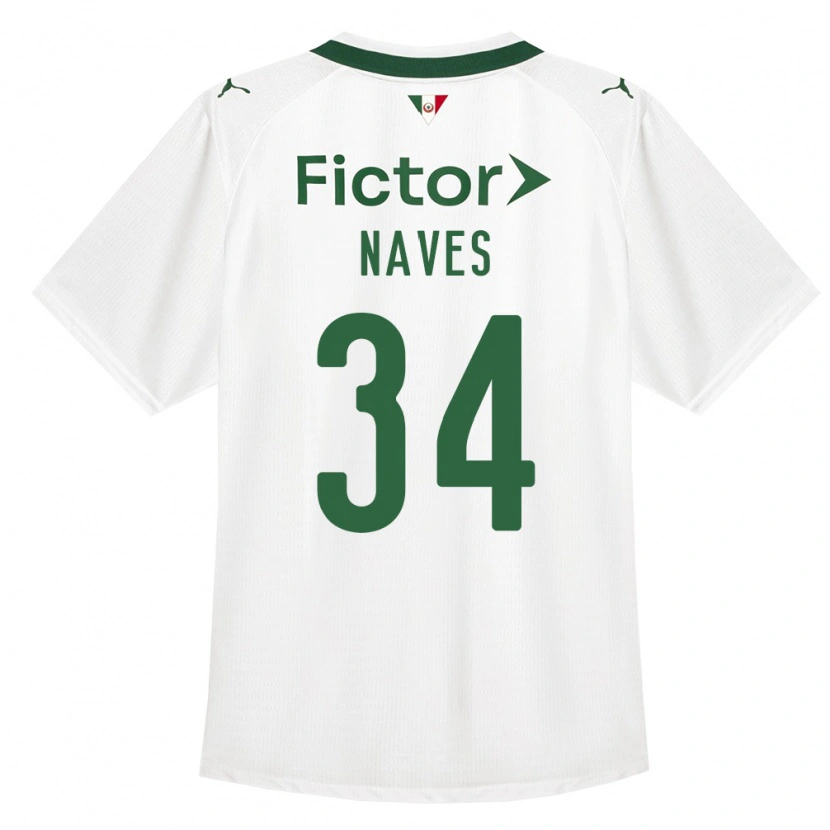 Danxen Heren Naves #34 Groen Wit Uitshirt Uittenue 2026/27 T-Shirt België